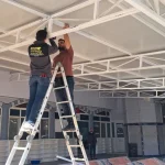 Serik’te şimşek camide hasara yol açtı