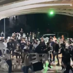 Serik'teki düğünde sandalyeler havada uçuştu