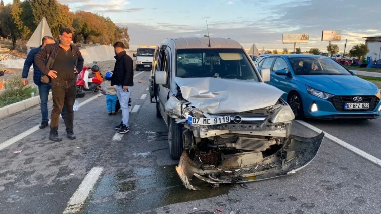 Serik'teki kazada 2 kişi yaralandı