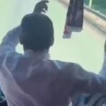 Taraftar otobüsünde tepki çeken anlar