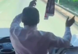 Taraftar otobüsünde tepki çeken anlar