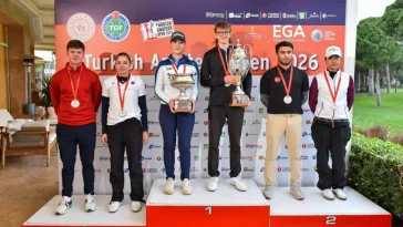 12 ülkeden 60 amatör golfçü Belek'te yarıştı