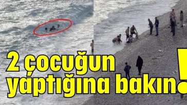2 çocuğun yaptığına bakın!
