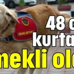 48 can kurtarıp emekli oldu