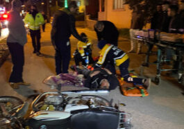 Motosiklet otomobile çarptı: 1 yaralı