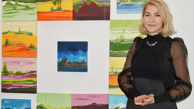 Pencereden gözlemlerini tuvale yansıttı