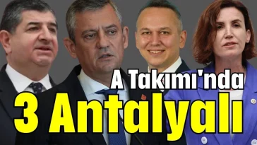 A Takımı'nda 3 Antalyalı