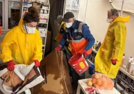 AFAD Gönüllüleri Kemer’de sahada