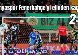 Alanyaspor Fenerbahçe'yi elinden kaçırdı: 2-3