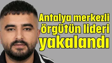 Antalya merkezli örgütün lideri yakalandı