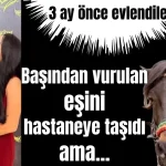 Antalya'da başından vurulan eşini hastaneye taşıdı ama...