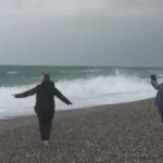 Antalya'da dalgalarla hatıra fotoğrafı