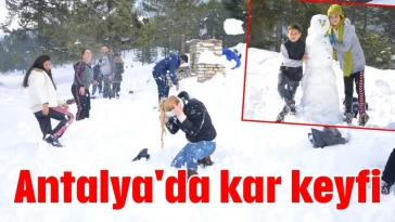 Antalya'da kar keyfi