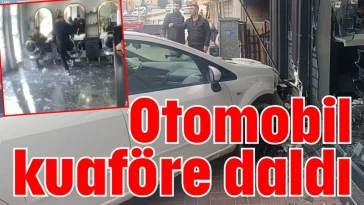 Antalya’da otomobil kuaföre daldı