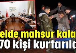 Antalya'da selde mahsur kalan 170 kişi kurtarıldı