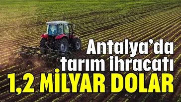 Antalya’da tarım ihracatı 1,2 milyar dolar