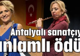 Antalyalı sanatçıya anlamlı ödül
