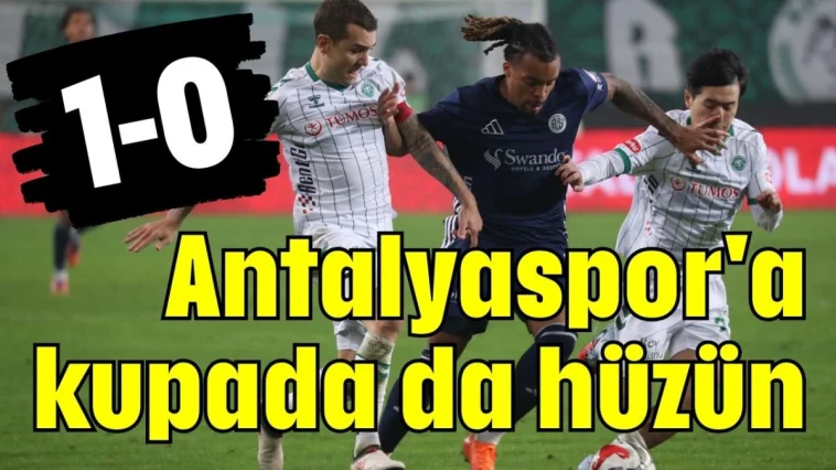 Antalyaspor'a kupada da hüzün 1-0
