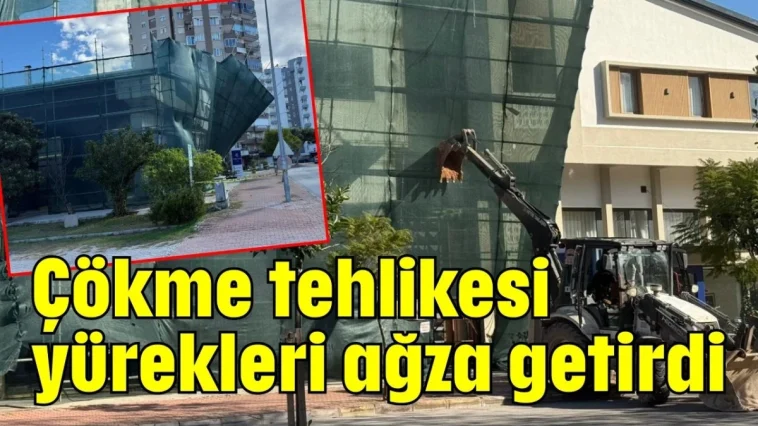 Çökme tehlikesi yürekleri ağza getirdi