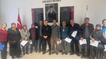 Diyabet okulunda mezuniyet heyecanı