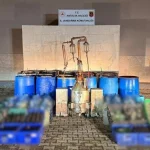 Elmalı’da kaçak alkol baskını