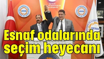 Esnaf odalarında seçim heyecanı