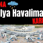 Fırtına Antalya Havalimanı'nı karıştırdı