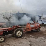 Gündoğmuş’ta ev yangını: 3 büyükbaş telef oldu