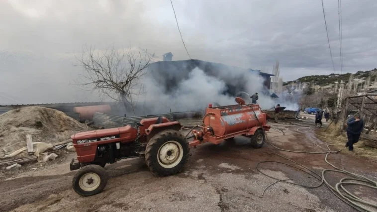 Gündoğmuş’ta ev yangını: 3 büyükbaş telef oldu