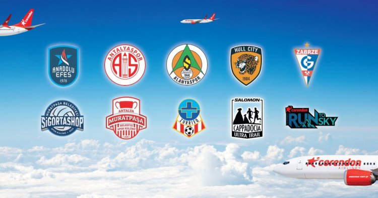 CORENDON AİRLİNES, SPORA GÜÇ VERMEYE DEVAM EDİYOR