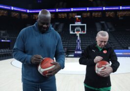 CUMHURBAŞKANI ERDOĞAN, ESKİ NBA OYUNCUSU O'NEAL İLE BİR ARAYA GELDİ
