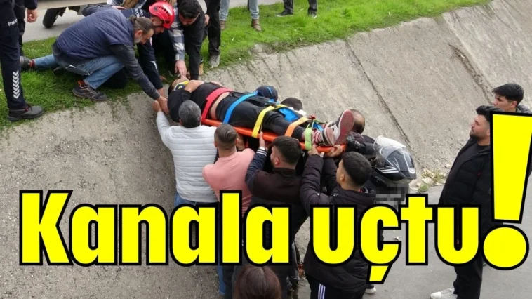 Kanala uçtu!