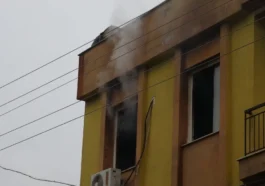 Kepez'de dairede korkutan yangın