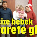 Mucize bebek ziyarete gitti