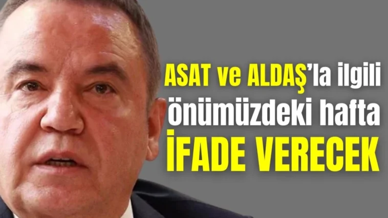 Muhittin Böcek, ASAT ve ALDAŞ soruşturmasında önümüzdeki hafta ifade verecek