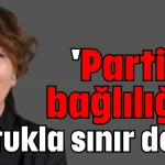 'Partime bağlılığım koltukla sınır değil'