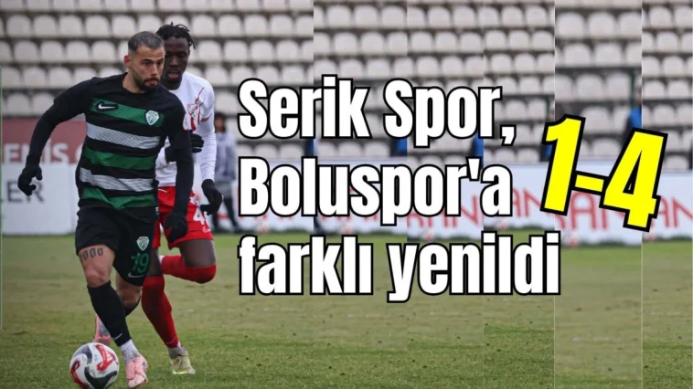 Serik Spor, Boluspor'a farklı yenildi: 1-4