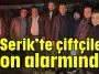 Serik’te çiftçiler don alarmında
