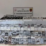 Serik’te kaçak gözlük ve saat operasyonu