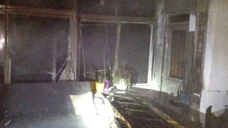 Sobadan çıkan yangın hasara yol açtı