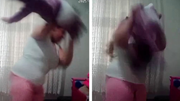 Bebeğine şiddet uygulayan anne hakim karşısına çıktı Görüntüleri reddetti, bir kez vurdum dedi