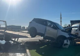 Alanya çevre yolunda kaza
