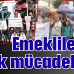 Antalya'da emeklilerin hak mücadelesi