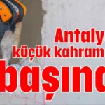 Antalya’da küçük kahramanlar işbaşında