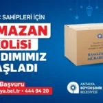 Antalya'da ramazan kolisi başvuruları başladı