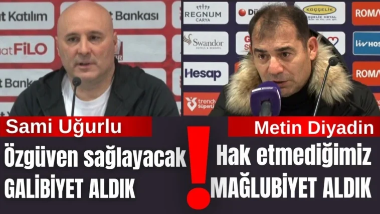 Antalyaspor - Gençlerbirliği maçının ardından teknik direktörler konuştu