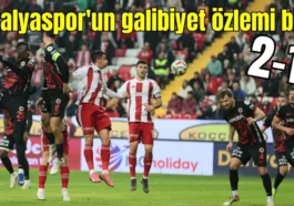 Antalyaspor'un galibiyet özlemi bitti: 2-1