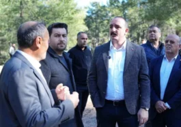 Başkan Kotan çalışmaları yerinde inceliyor