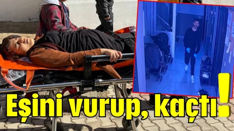 Eşini vurup, kaçtı!