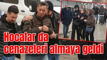 Hocalar da cenazeleri almaya geldi